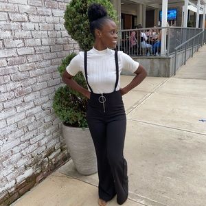 Black coverall type jumpsuit